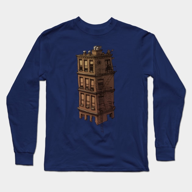 PHANTOM TENEMENT II Long Sleeve T-Shirt by shallam